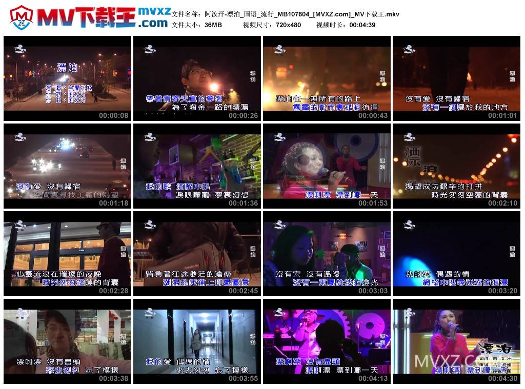 阿汝汗-漂泊_国语_流行_MB107804